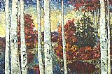 Maya Eventov Brian's Birches painting